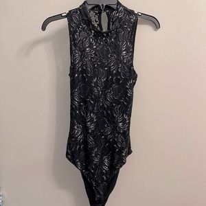 Lacy Cutout Bodysuit